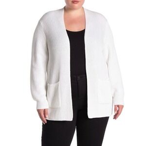 Madewell Nolan Ribbed Cardigan Sweater White Size 3X‎